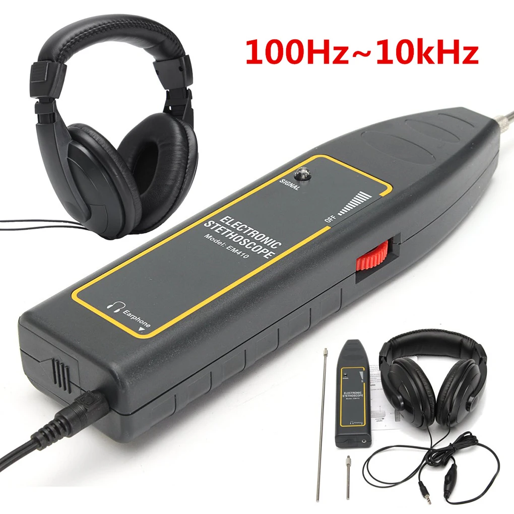 Leak Detector Water Pipe Electronic Stethoscope Earphone Car Detection Equipment 100Hz-10kHz 2