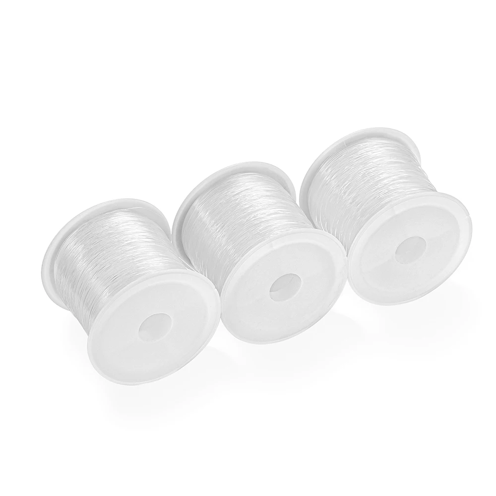 1PC 0.2-1mm Fishing Line for Beads Wire Clear Non-Stretch Nylon