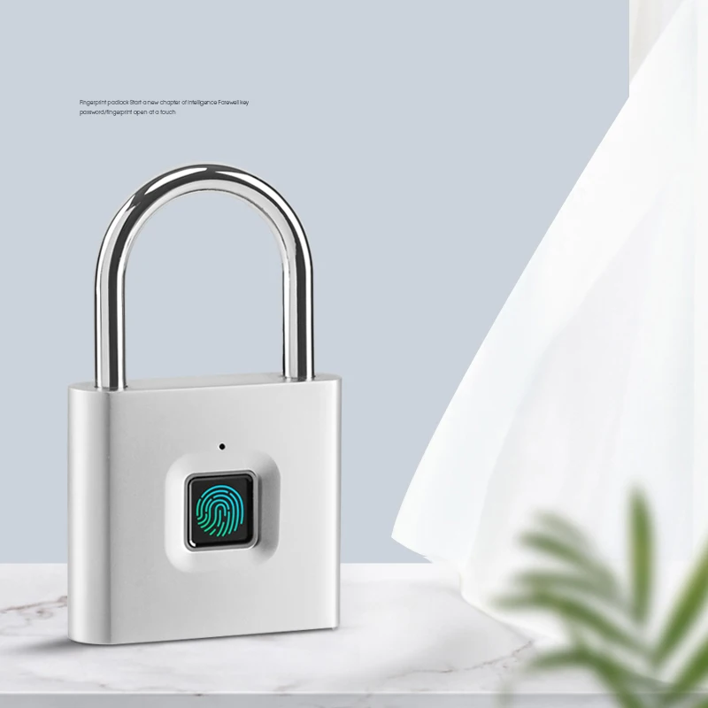 Безопасность Keyless USB Перезаряжаемый дверной замок отпечаток пальца Умный Замок быстрая разблокировка