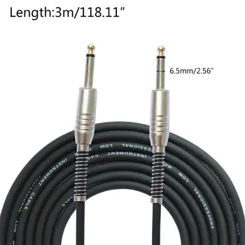 

3m Electric Guitar Cable Male to Male 6.5mm Plug Line Connector Output Wire