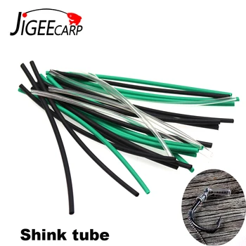 

JIGEECARP 30pc*10cm Heat Shrink Tube 1/1.5/2/2.5/3/3.5mm Carp Fishing Rig Make Material Shrink Tube Anti Tangle Sleeve Accessory