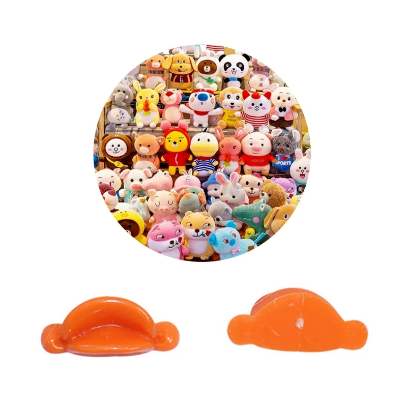 10PCS Plastic Detachable Duck Mouth DIY Mini Duck Doll Handicraft Interactive DIY Bill Replacement Nose 77HD