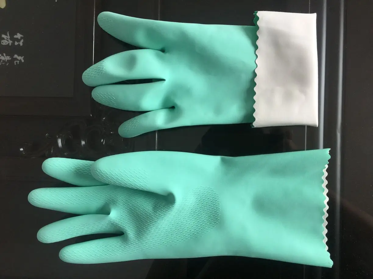 4 Pairs of Dress Wash Dishes Gloves Women's Laundry Latex Kitchen Cleaning Durable PVC Household Waterproof Thin Rubber Gloves
