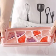 1 шт. Пластиковые 10 отверстий кубики формы для льда с крышкой креативные влагостойкие съемные лотки для льда DIY Инструменты для приготовления мороженого