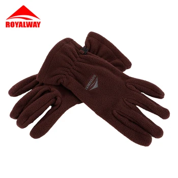 

ROYALWAY Factory Store Winter Warm Men Women Outdoor Sports Warm Fleece Touch Screen Gloves Full Finger Climbing Hiking Gloves