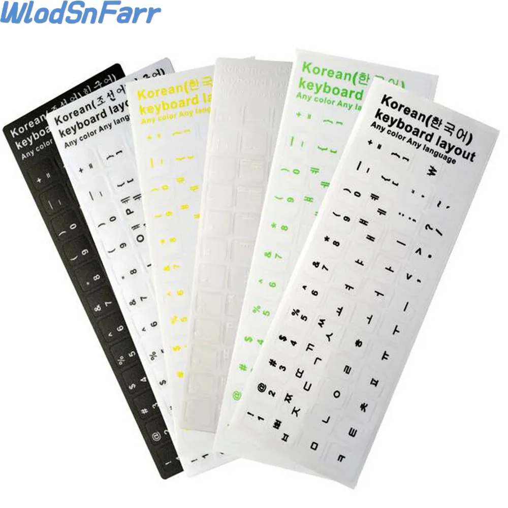 High Quality! Korean keypad label stickers, Eco-environment Plastic Korean keyboard stickers for Laptop/computer-0