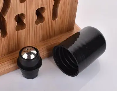 steel ball 5 мл 10 мл 15mlAmber пустой многоразовый стеклянный флакон для духов с шариком из нержавеющей стали для эфирного масла ароматерапии - Цвет: steel ball