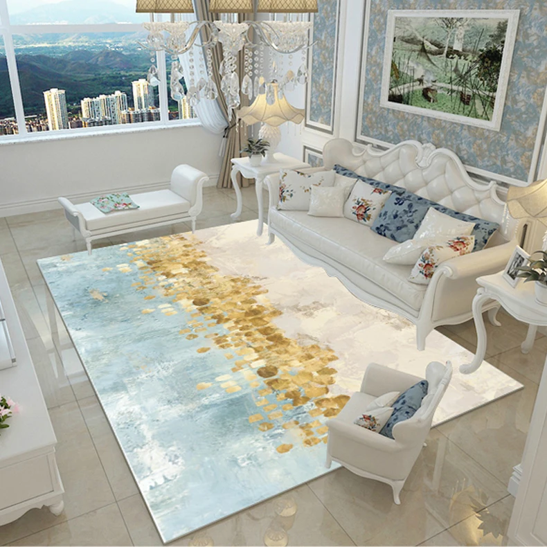 

Carpeted living room sofa tea table bedroom wind Turkish floor mat can be washed