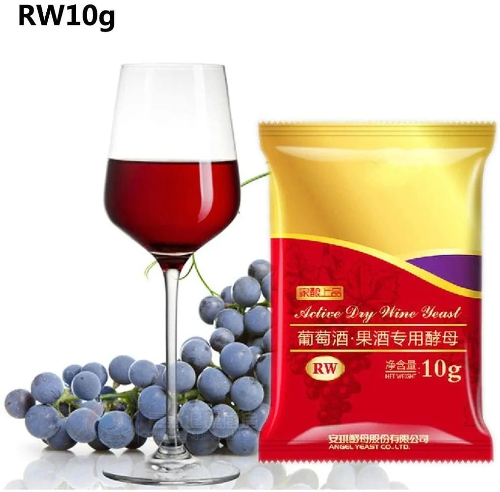 Tanio RW czerwone wino drożdże 10G aktywne suszenie sklep