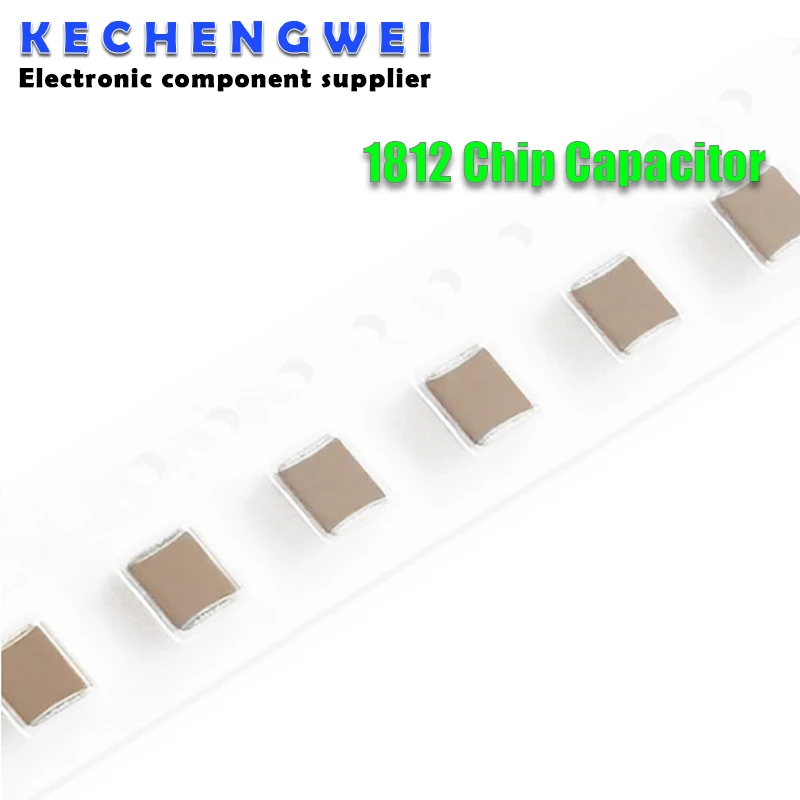 10 шт./лот керамический конденсатор SMD 1812 100NF 104K 0 1 мкФ 500V X7R 10% | Электронные
