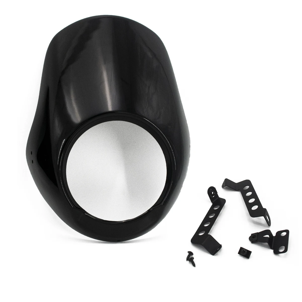 Motorcycle Accessories Motorcycle Fairing For Hyosung GV125S GV300S Motorcycle Round Headlight Windscreen Cover ABS Plastic Screen Fairing Windshield