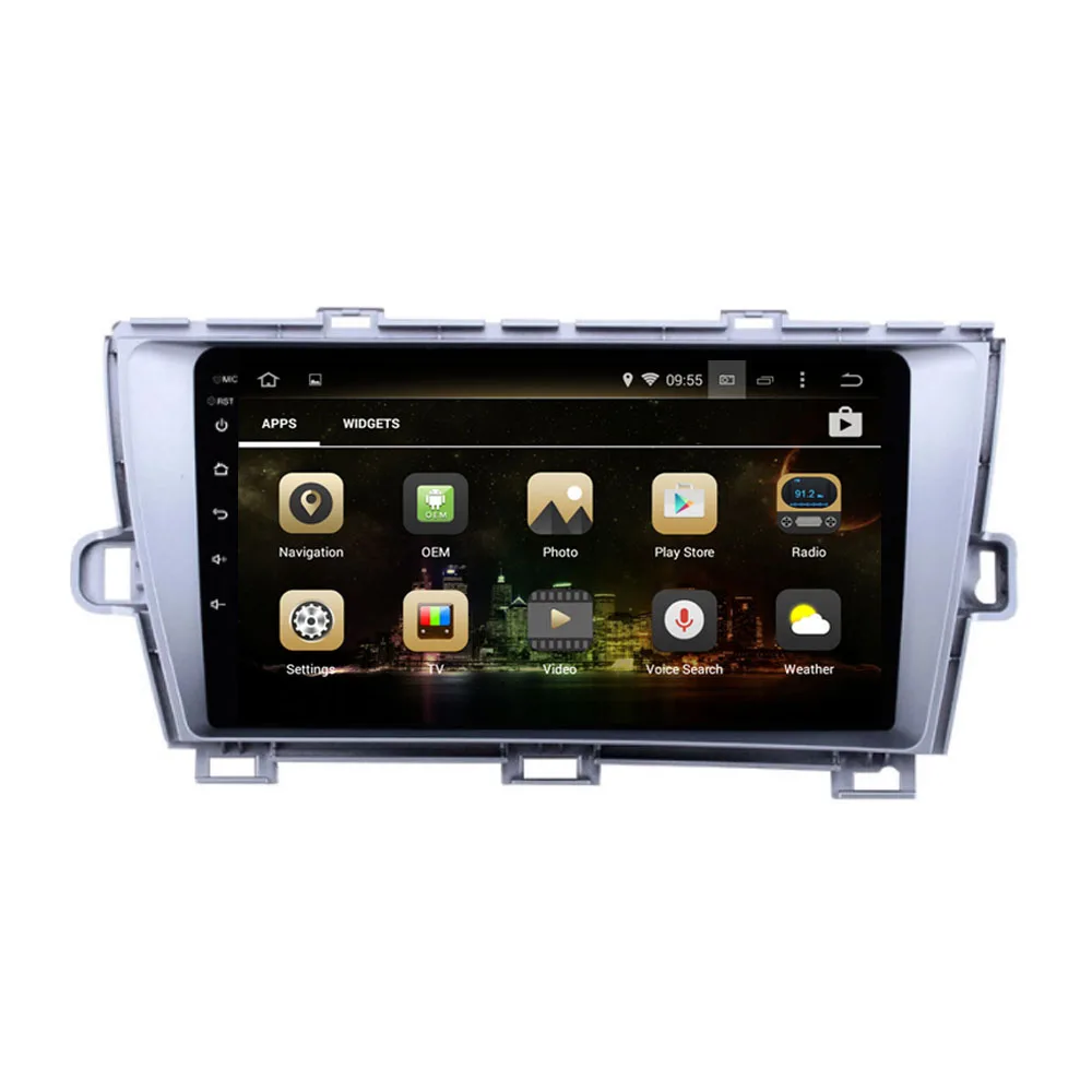Sale Octa Core Android 9.0 PX6/PX5/PX30 Fit TOYOTA PRIUS left/Right Driving 2009 -2014 2015 Car DVD Player Navigation GPS Radio 1