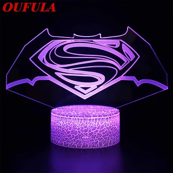 

DLMH Night LED Lights Novelty 3D lamp Cute Toy Gift 7 ColorCartoon Atmosphere Lamp For Children Kids Room