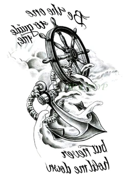 

Waterproof Temporary Tattoo Sticker Anchor big size fake tatto flash tatoo tatouage temporaire body art for women girl men