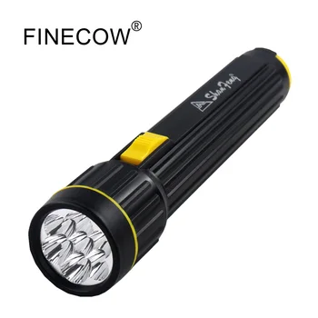 

ABS Plastic Flashlight Outdoor Camping Adventure Riding Portable Waterproof Flashlight 3 * D Battery LED Torch Light