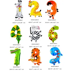 Ballons numériques en forme d'animaux de dessin animé, 10 pièces/lot, 6 pouces, pour fête d'anniversaire, Festival pour enfants, chapeau gonflable décoratif 