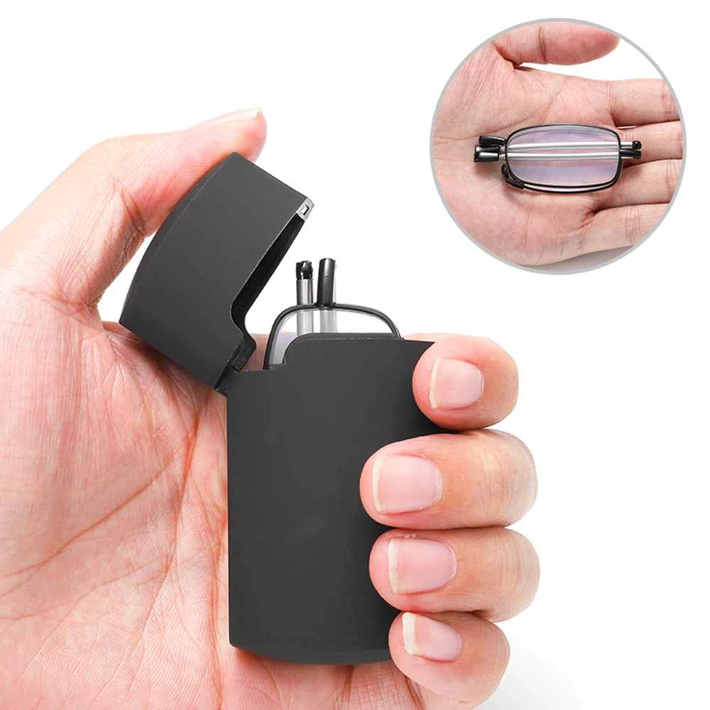 

Reading Glasses Folding Men Stainless Steel Magnetic Box Presbyopic Glasses Male 1.00 1.50 2.00 2.50 3.00 3.50