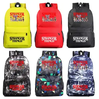 

A2009 Fashion weird stranger Things Boy Girl Book School bag Women Bagpack Teenagers Schoolbags Men Student Backpack