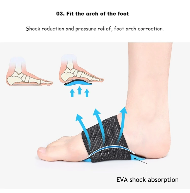 Flat Feet Arch Support Orthopedic Sneaker Insoles Pads - true-deals-club