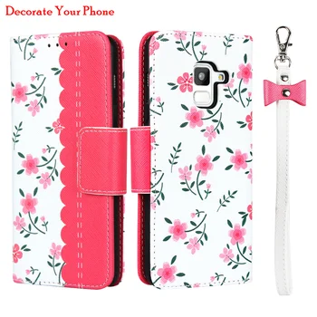

Elegant Flower Leather Wallet Case For Samsung Galaxy Feel2 SC-02L 360 Protection Magnet Buckle Flip Cover Case Feel 2 SC-02L