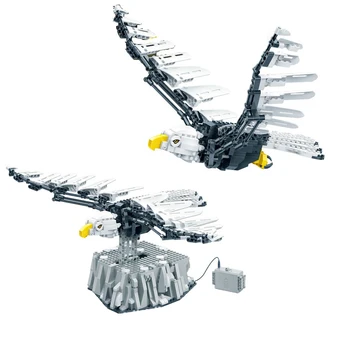 

New Bionic Animal Electric Building Blocks Dapeng Waving Wings with Motor Bricks Set Educational Toys for Kids Christmas Gift