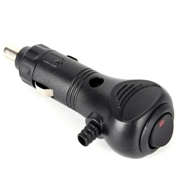 

LED With Switch Male Motor Car Cigarette Lighter Socket Plug Charger Connector High Quality 1Pcs