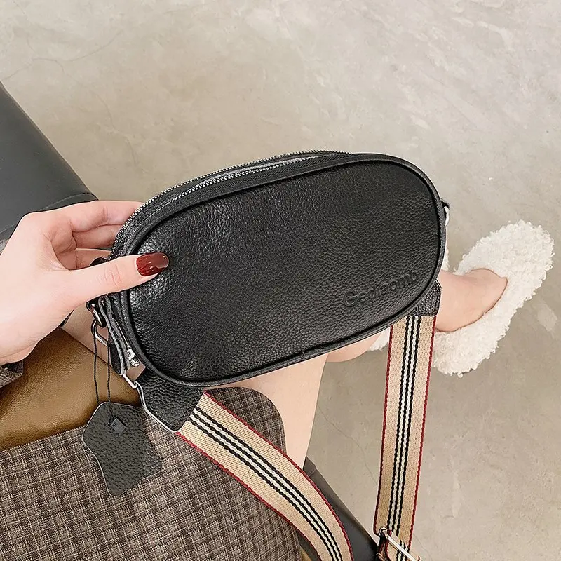 Luxury Genuine Leather Handbags New Designer Fashion Cowhide One Shoulder Handbag Diagonal Multi-Purpose Chest Bag