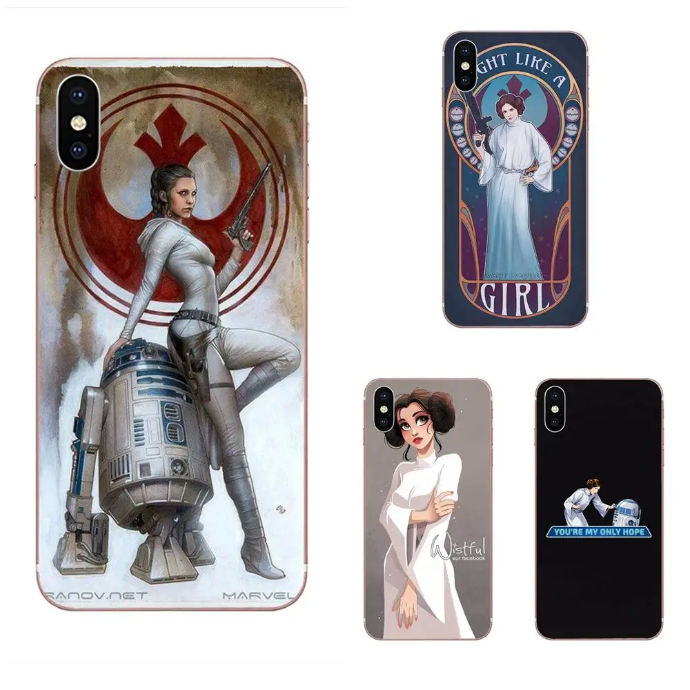 Для huawei P7 P8 P9 P10 P20 P30 Lite Mini Plus Pro Y9 Prime P Smart Z 2018 2019 мягкие Звездные войны Принцесса Leia