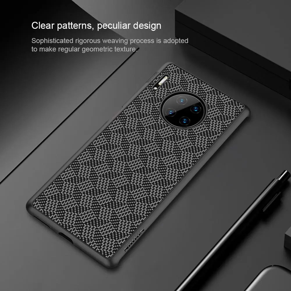 Для huawei mate 30 Pro чехол NILLKIN плед из синтетического волокна чехол для телефона для huawei mate 30 pro Карбон PP пластиковая задняя крышка