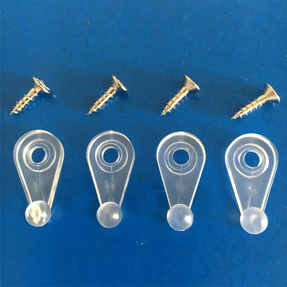 10pcs/set Retainer Clips Set Plastic Glass Door Glass Panel Retainer