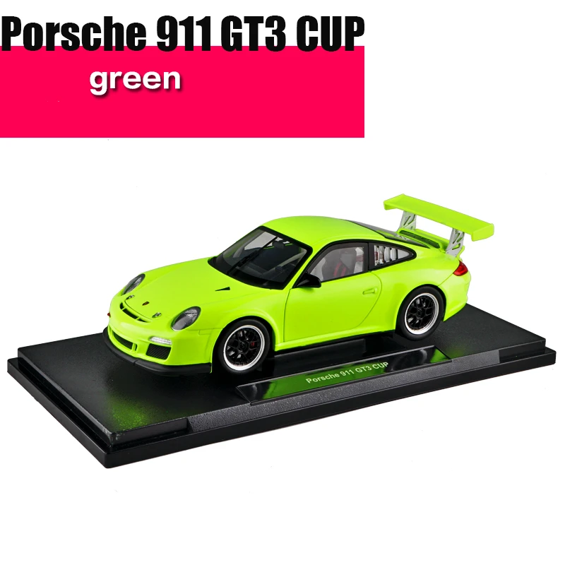 Welly 1:18 Porsche 911 Carrera S GT3 брелок для автомобильных ключей имитационная модель