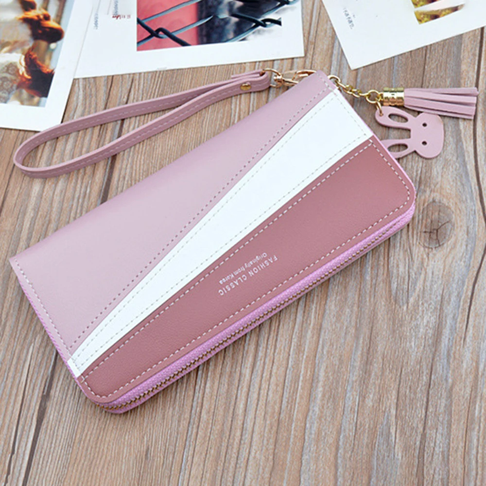 

Geometric Women Cute Pink Wallets Pocket Purse Card Holder Patchwork Wallet Lady Female Fashion Short Coin Burse Money Bags Girl