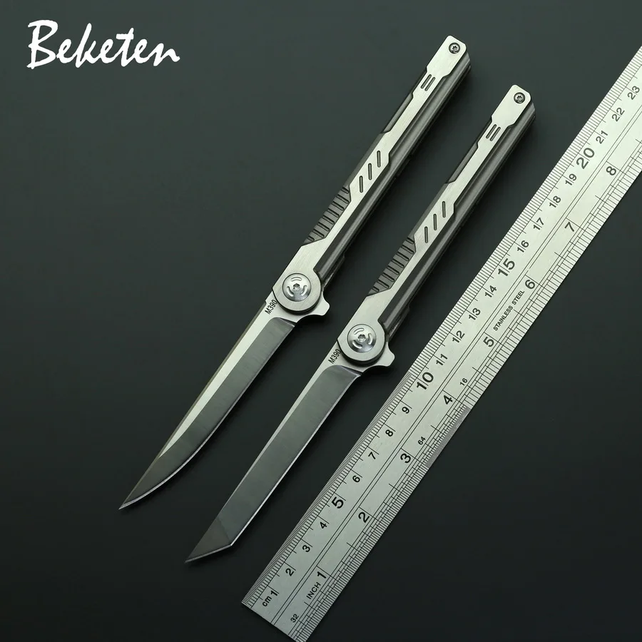 BEKETEN Shadow M390 складной нож с титановой ручкой для кемпинга, охоты, рыбалки, тактический карманный нож для выживания, инструменты для повседневного использования|Ножи| | АлиЭкспресс