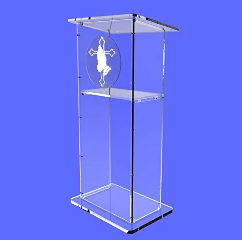 Крепежные дисплеи прозрачный акриловый Lucite Podium Pulpit Lectern 4" высокий оргстекло