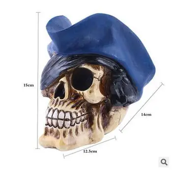 

water plate Halloween Modern art gift personal household decoration resin skull head bone furnishings culpture statue