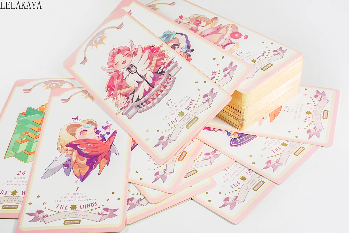 Anime Cardcaptor Sakura Action Figure Paper Tarot Kullo The Clow Cards  Magic Book Box Playing Poker Cosplay Collection Card New - Action Figures -  AliExpress