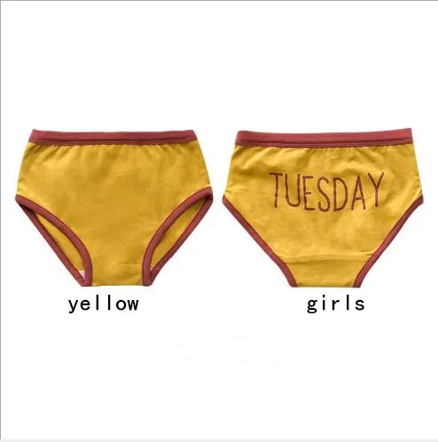 New arrival baby underwear autumn color matching kids children boys girls week underwear clothing - Цвет: as pic