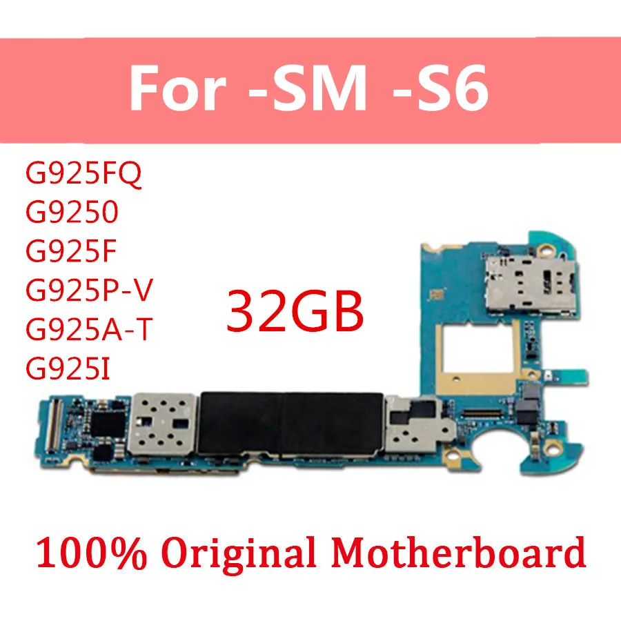 32 Гб материнская плата для Samsung Galaxy S6 G925FQ G9250 G925F G925P G925V G925A G925T G925I разблокированная