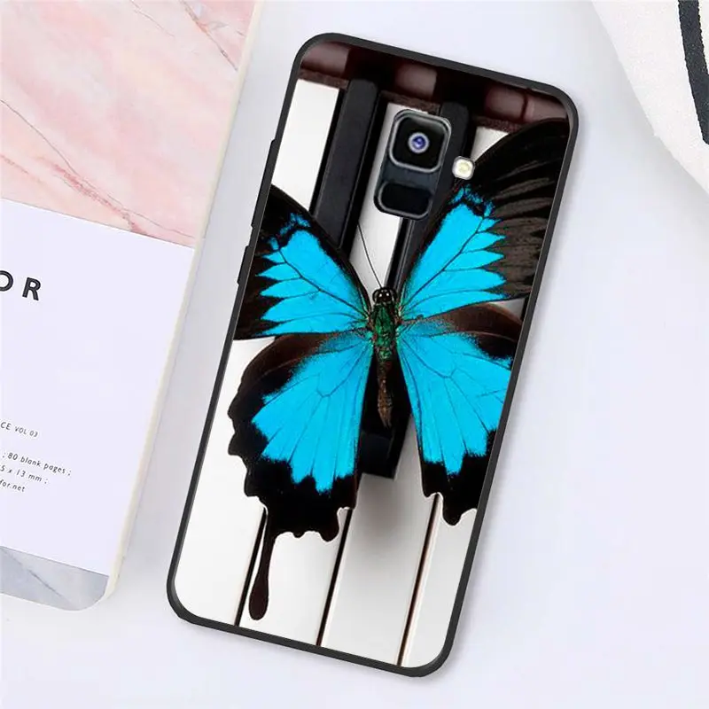 Colorful white balck Piano Sheet music Butterfly