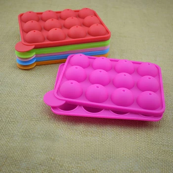 

1PC 12/20 Holes Chocolate Ball Cupcake Cookie Candy Maker DIY Baking Tool Silicone Pop Lollipop Mold Stick Tray Cake Mould