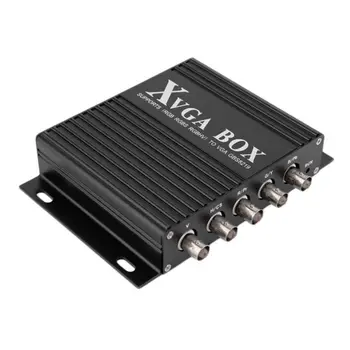 

XVGA Box RGB RGBS RGBHV MDA CGA EGA to VGA Industrial Monitor Video Converter with US Plug Power Adapter Black NEW Digital
