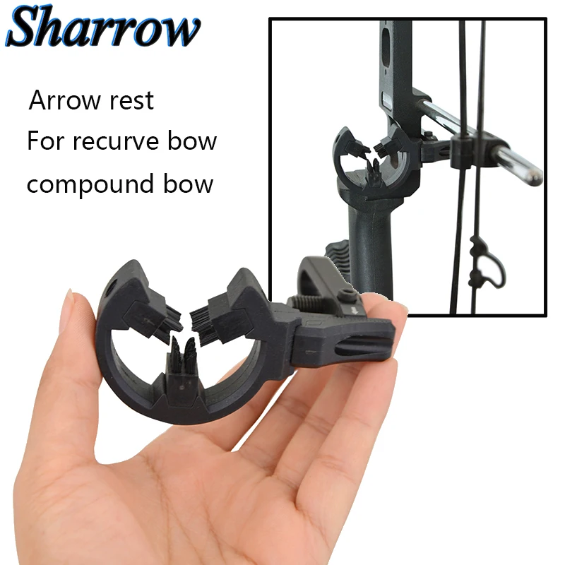 

Archery Arrow Rest 3 Brushes for Compound Bow Hunting Recurve Bow Shooting Brush Capture Round Replacement Brush Bracket