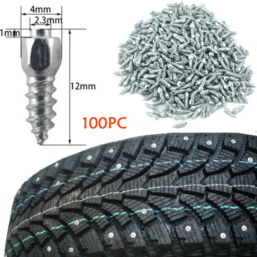 100 PCS 4*12mm 9mm Model Snow Screw 1