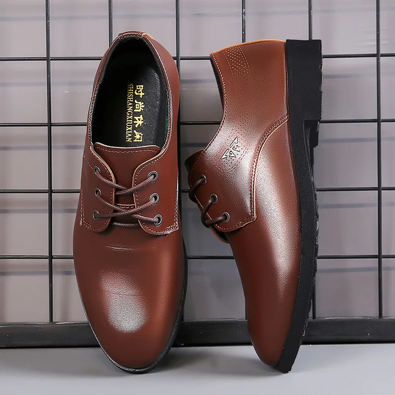 

Mazefeng 2019 New Men Wedding Shoes Microfiber Leather Formal Business Pointed Toe for Man Dress Shoes Men's Oxford Flats