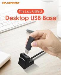 Cabo de extensão usb 3.0 com base para adaptador sem fio, disco rígido externo, teclado, repetidor wifi