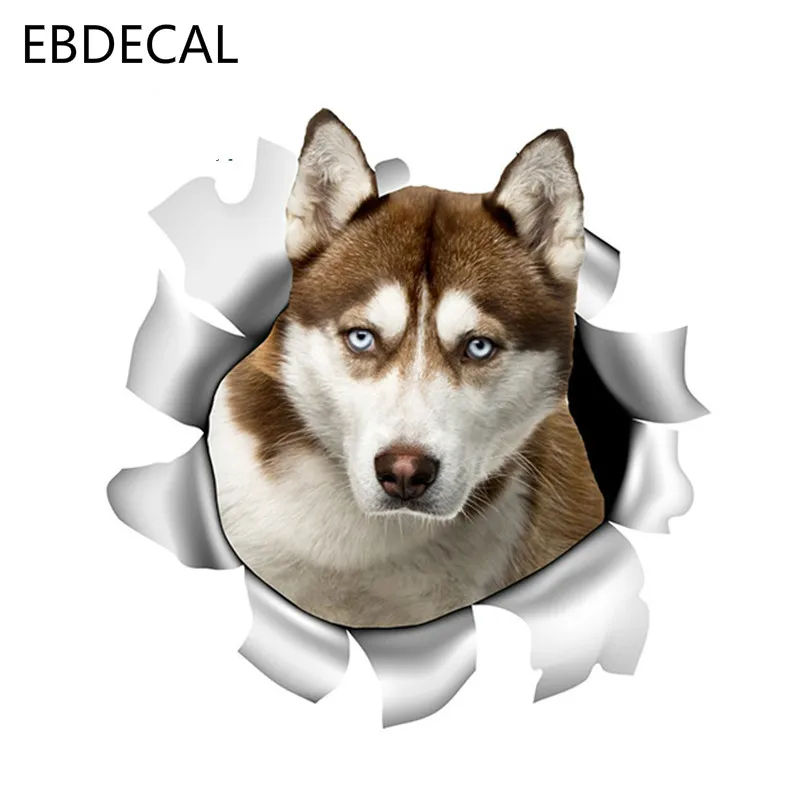 EBdecal Siberian Husky Car Sticker For Auto Car/Bumper/Window/Wall Decal Decals DIY Decor CT6399 | Автомобили и мотоциклы