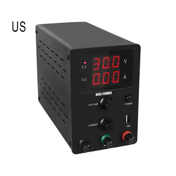 

30V10A Power Source High Precision Switch Lab DC Power Supply Adjustable Digital Display Device Workshops Laboratory