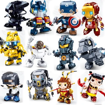 

Alien movie building blocks cartoon monster Predator Monkey King Brickheadz Model Building Blocks Bricks Toys Gift for Children