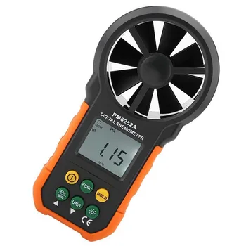 

PM6252A Portable Handheld Anemometer Wind Speed Meter CFM Meter Wind Gauges Air Flow Thermometer with LCD Backlight