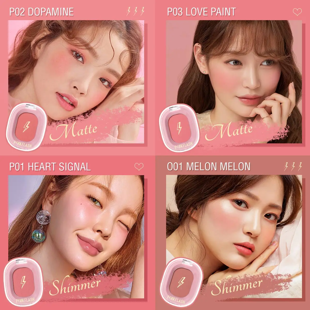 Pinkflash Blush Peach Palette 11 Color Face Mineral Pigment Cheek Blusher Powder Makeup Professional Contour Shadow Pink Blusher